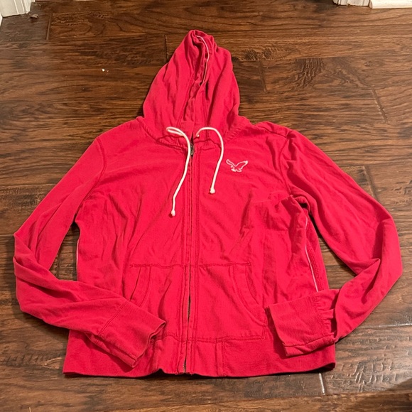 American Eagle Outfitters Red Hoodie - Picture 1 of 4